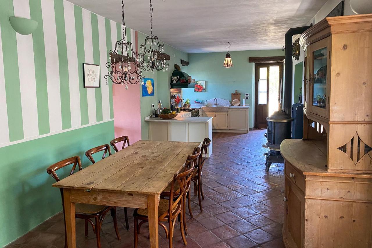 Vakantiehuis Casa Dolce Vista Monastero Bormida ภายนอก รูปภาพ